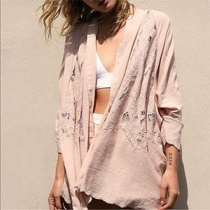 NWT Free People Cool Nights Crochet Cardigan Small